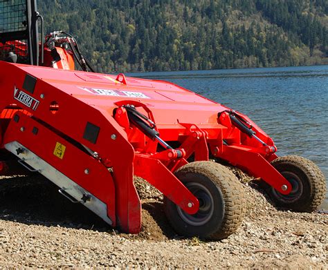 eterra skid steer beach cleaner